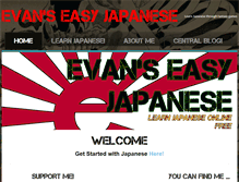 Tablet Screenshot of evanseasyjapanese.com